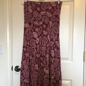LuLaRoe maxi skirt